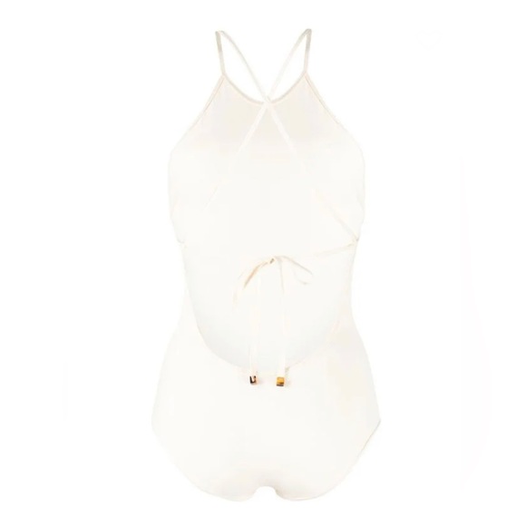TOTEME High Neck One Piece Swimsuit in Ivory sz M 230$ NWT - Picture 6 of 10
